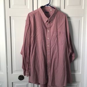 Red gingham plaid shirt